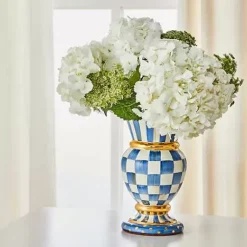 MacKenzie-Childs Royal Check Great Vase< Room Accents