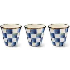 MacKenzie-Childs Royal Check Herb Pots, Set of 3< Spring|The Fall Shop