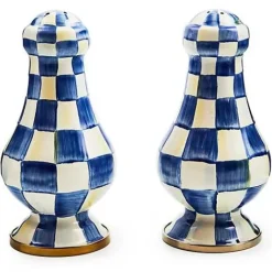 MacKenzie-Childs Royal Check Large Salt  Pepper Shakers< Table Accessories|Serveware