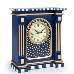 MacKenzie-Childs Royal Check Mantel Clock< Room Accents