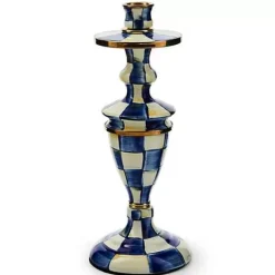 MacKenzie-Childs Royal Check Medium Candlestick< Candles & Fragrances