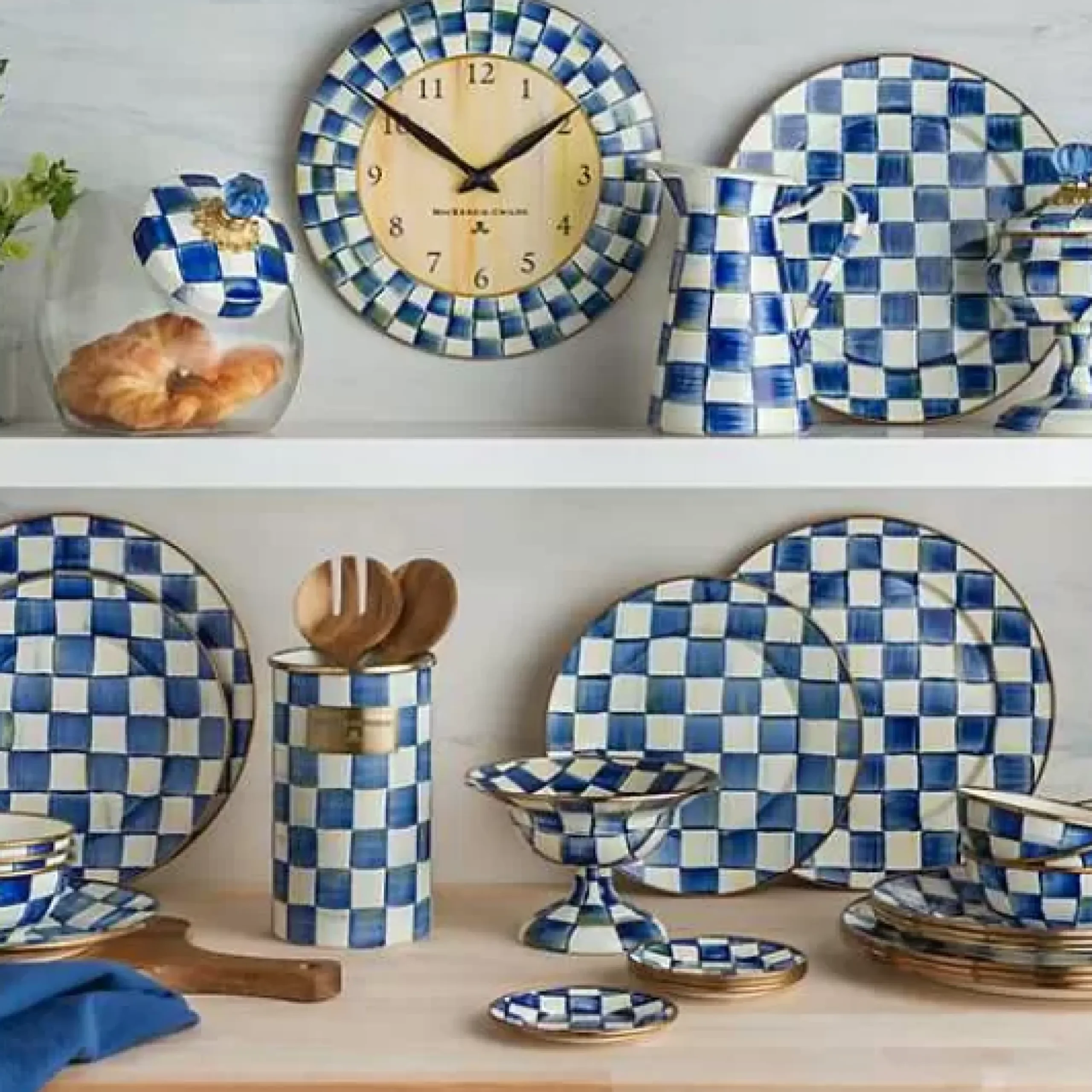 MacKenzie-Childs Royal Check Medium Practical Pitcher< Bar Entertaining|Serveware