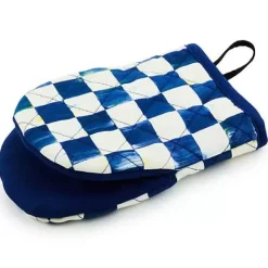 MacKenzie-Childs Royal Check Mini Oven Mitt< Kitchen & Table Linens