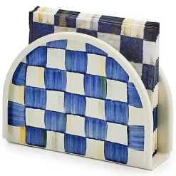 MacKenzie-Childs Royal Check Napkin Holder< Serveware