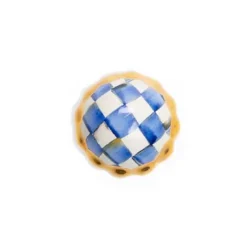 MacKenzie-Childs Royal Check Petit Four Round Knob< Finishing Touches|Room Accents