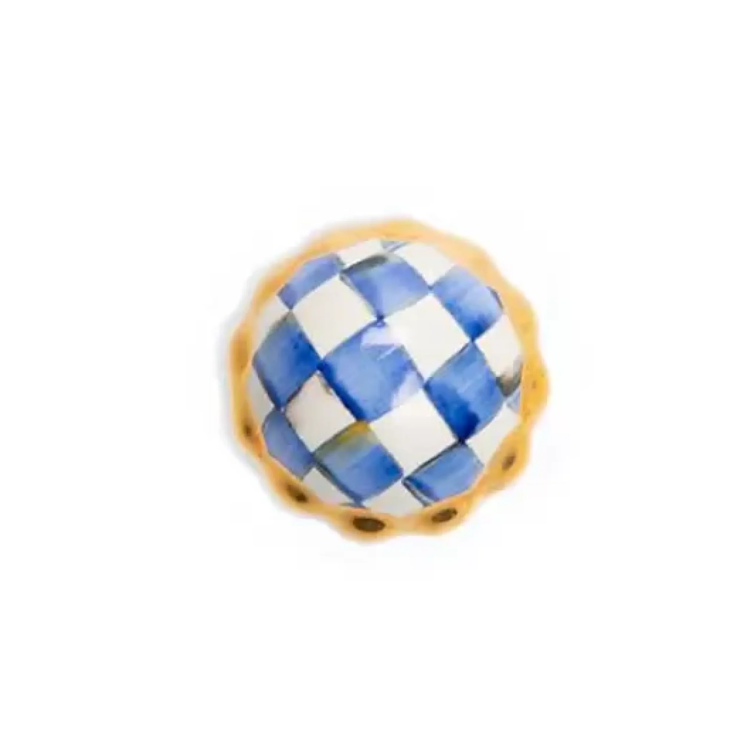 MacKenzie-Childs Royal Check Petit Four Round Knob< Finishing Touches|Room Accents
