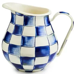 MacKenzie-Childs Royal Check Pitcher< Bar Entertaining|Serveware