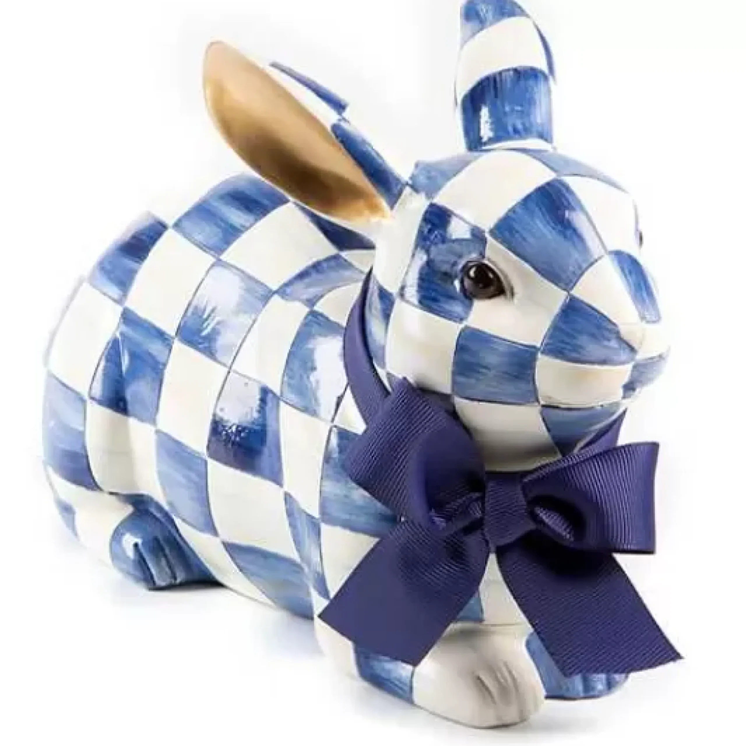 MacKenzie-Childs Royal Check Resting Bunny< Easter|Spring