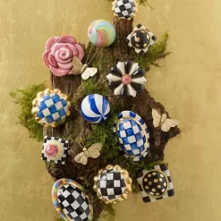 MacKenzie-Childs Royal Check Round Knob< Finishing Touches|Room Accents