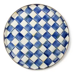 MacKenzie-Childs Royal Check Round Tray< The Coffee Shop|Bar Entertaining