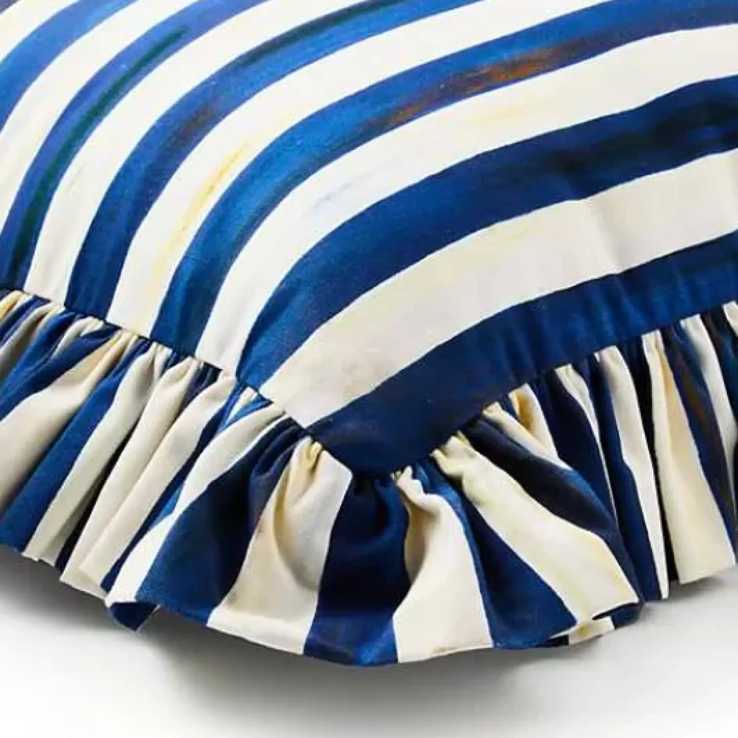 MacKenzie-Childs Royal Check Ruffle Throw Pillow< Pillows, Throws, & Cushions