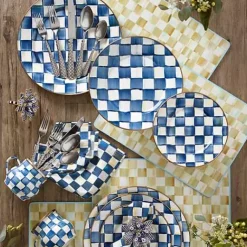 MacKenzie-Childs Royal Check Salad/Dessert Plate< Dinnerware & Flatware
