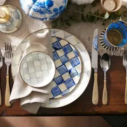 MacKenzie-Childs Royal Check Salad/Dessert Plate< Dinnerware & Flatware