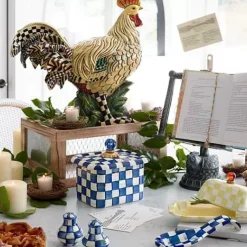 MacKenzie-Childs Royal Check Salt  Pepper Shakers< Table Accessories|Serveware