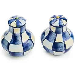 MacKenzie-Childs Royal Check Salt  Pepper Shakers< Table Accessories|Serveware
