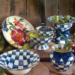 MacKenzie-Childs Royal Check Serving Bowl< Serveware