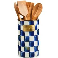 MacKenzie-Childs Royal Check Utensil Holder< Kitchen Storage & Organization