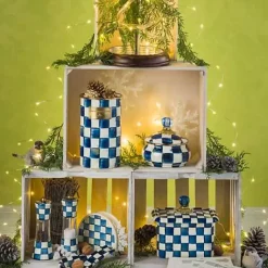 MacKenzie-Childs Royal Check Utensil Holder< Kitchen Storage & Organization