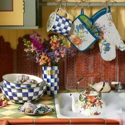 MacKenzie-Childs Royal Check Utensil Holder< Kitchen Storage & Organization