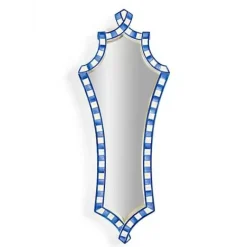 MacKenzie-Childs Royal Check Wall Mirror< Room Accents
