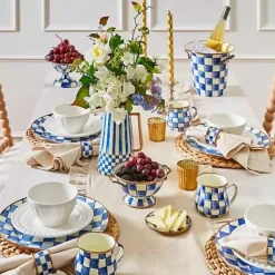 MacKenzie-Childs Royal Check Wine Cooler< Drinkware|Bar Entertaining