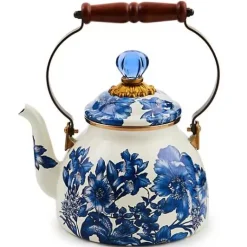 MacKenzie-Childs Royal English Garden 2 Quart Tea Kettle< The Coffee Shop|Tea Kettles