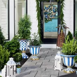 MacKenzie-Childs Royal Stripe Urn< Spring|The Fall Shop