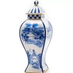 MacKenzie-Childs Royal Toile Large Ginger Jar< Kitchen Storage & Organization