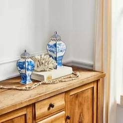 MacKenzie-Childs Royal Toile Small Ginger Jar< Kitchen Storage & Organization