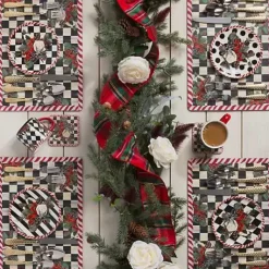 MacKenzie-Childs Scottish Bouquet Stacking Mugs - Set of 4< Holiday|Drinkware