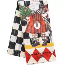 MacKenzie-Childs Scottish Santa Dish Towel< Holiday|Kitchen & Table Linens