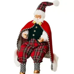 MacKenzie-Childs Scottish Sitting Santa< Holiday|Room Accents