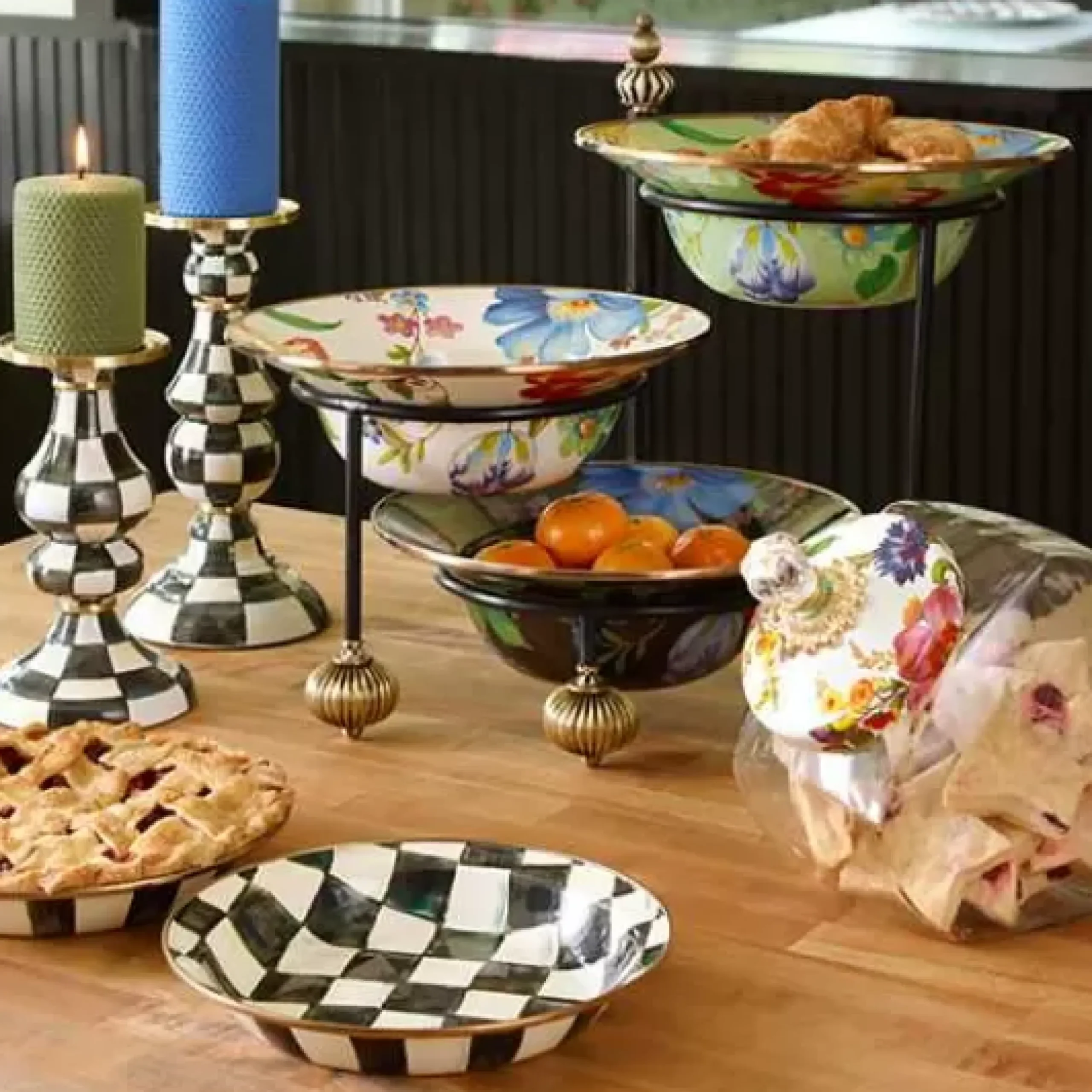 MacKenzie-Childs Serving Stand - Large< Table Accessories|Serveware