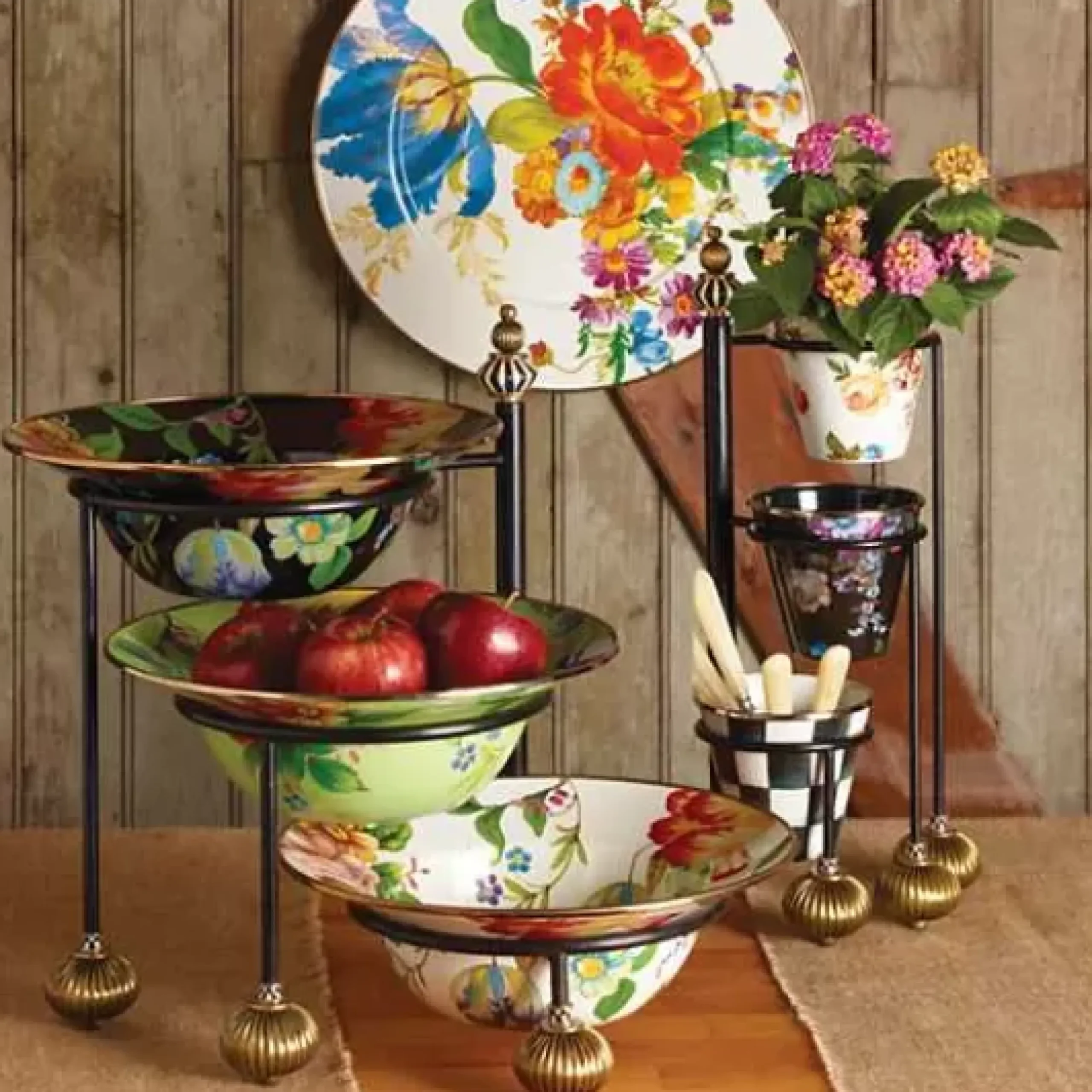 MacKenzie-Childs Serving Stand - Large< Table Accessories|Serveware
