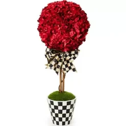 MacKenzie-Childs Small Red Topiary Drop In< Greenery & Florals|Room Accents