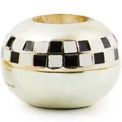 MacKenzie-Childs Small Sphere Check Candle Holders, Set of 2< Candles & Fragrances|Room Accents