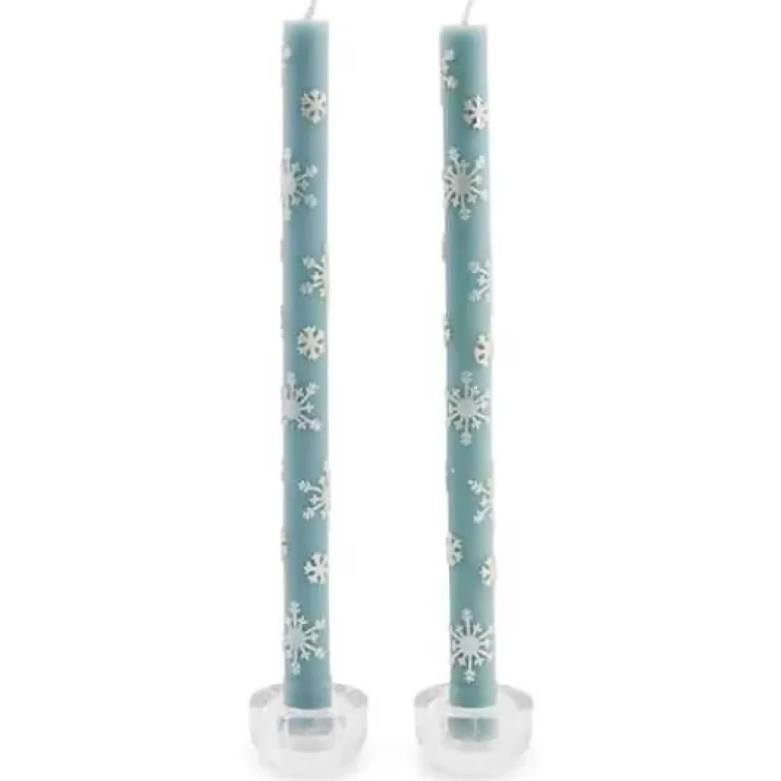 MacKenzie-Childs Snowflake Dinner Candles, Set of 2< Holiday|Candles & Fragrances
