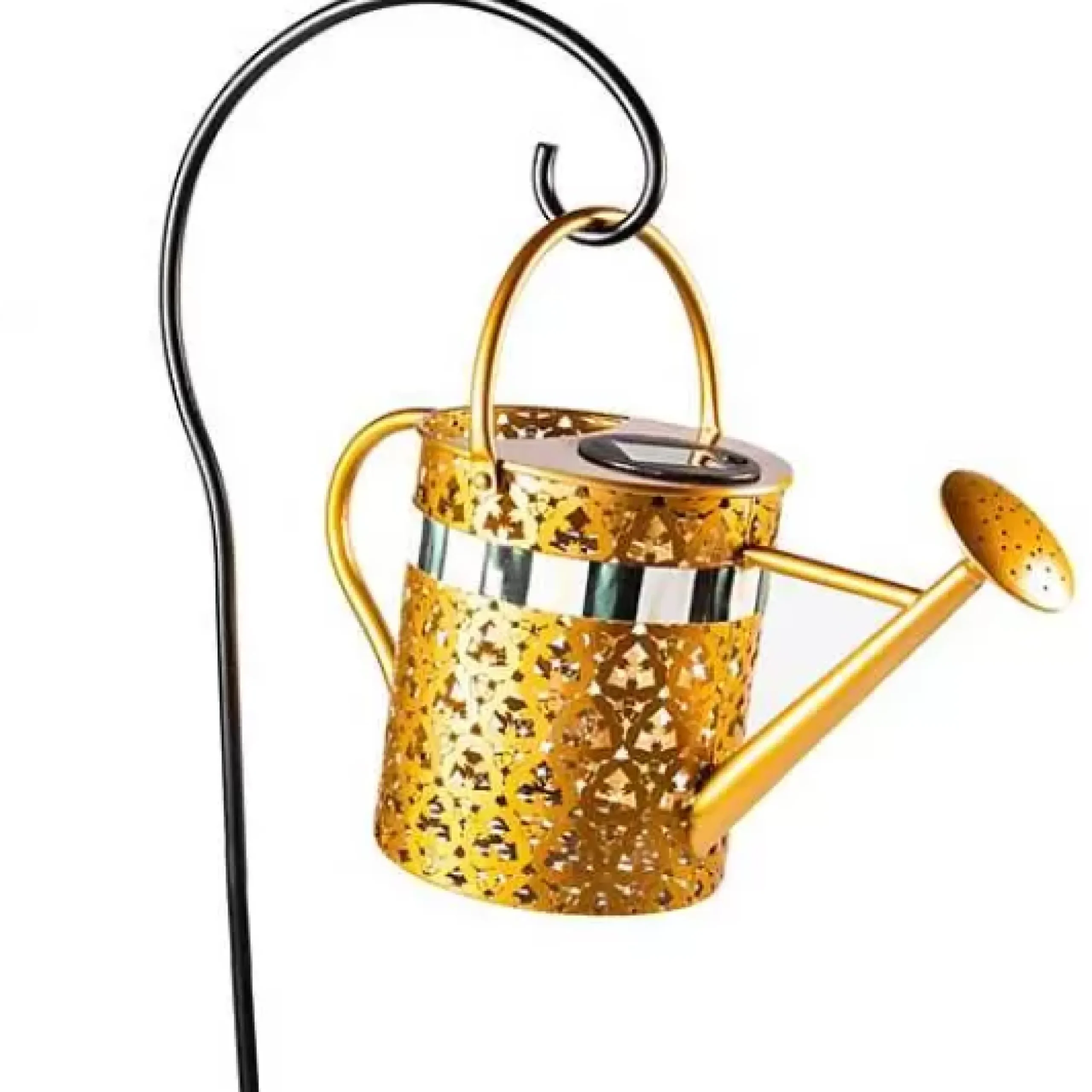 MacKenzie-Childs Solar Watering Can Garden Stake< Spring|Outdoor
