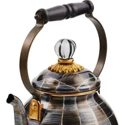 MacKenzie-Childs Sophisticheck 2 Quart Tea Kettle< Fall Entertaining|Tea Kettles