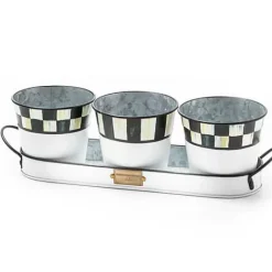 MacKenzie-Childs Spectator Galvanized Herb Pots, Set of 3< Spring|The Fall Shop