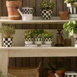 MacKenzie-Childs Spectator Galvanized Herb Pots, Set of 3< Spring|The Fall Shop
