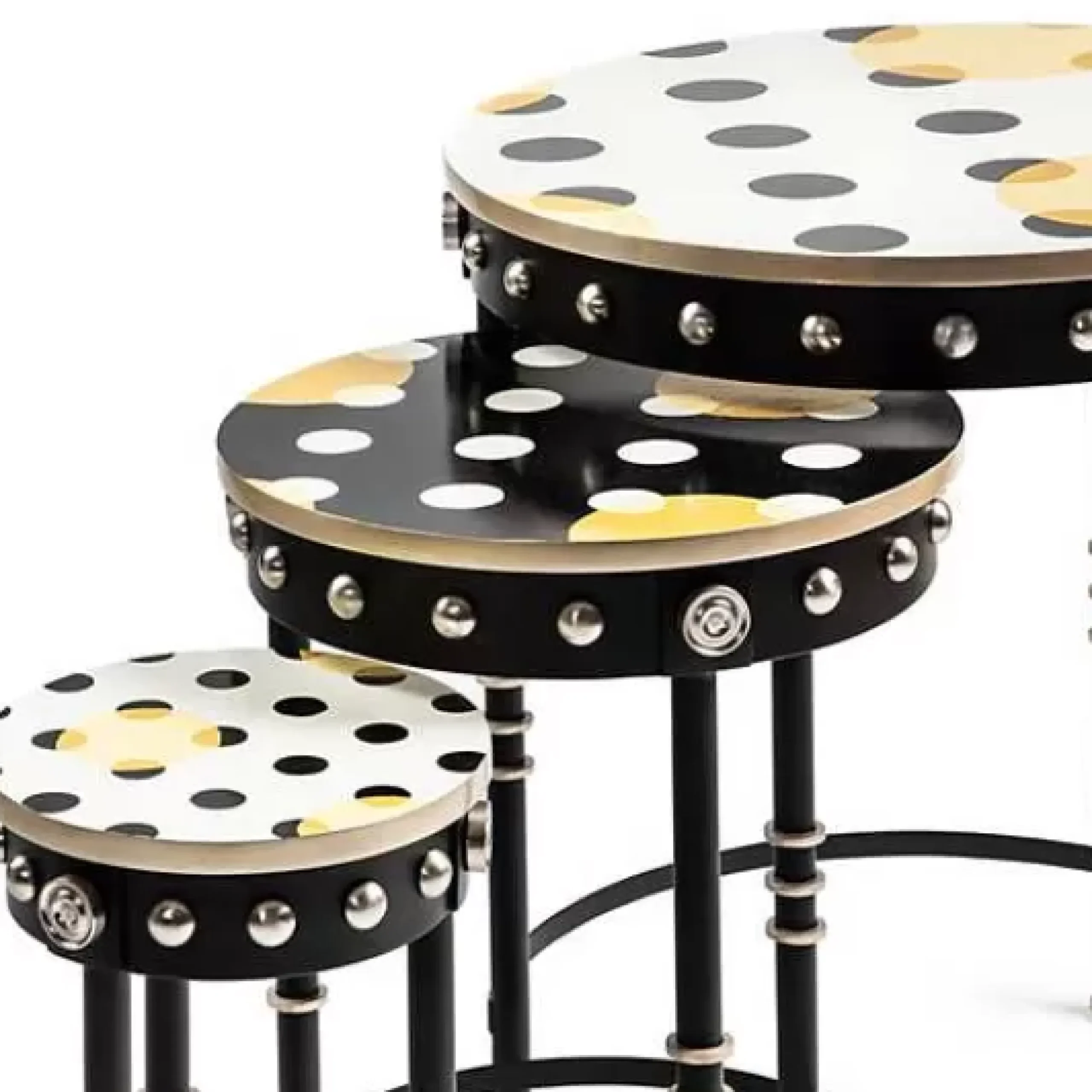 MacKenzie-Childs Spot On Nesting Tables, Set of 3< Living Room