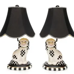 MacKenzie-Childs Staffordshire Dog Lamps, Set of 2< Lighting