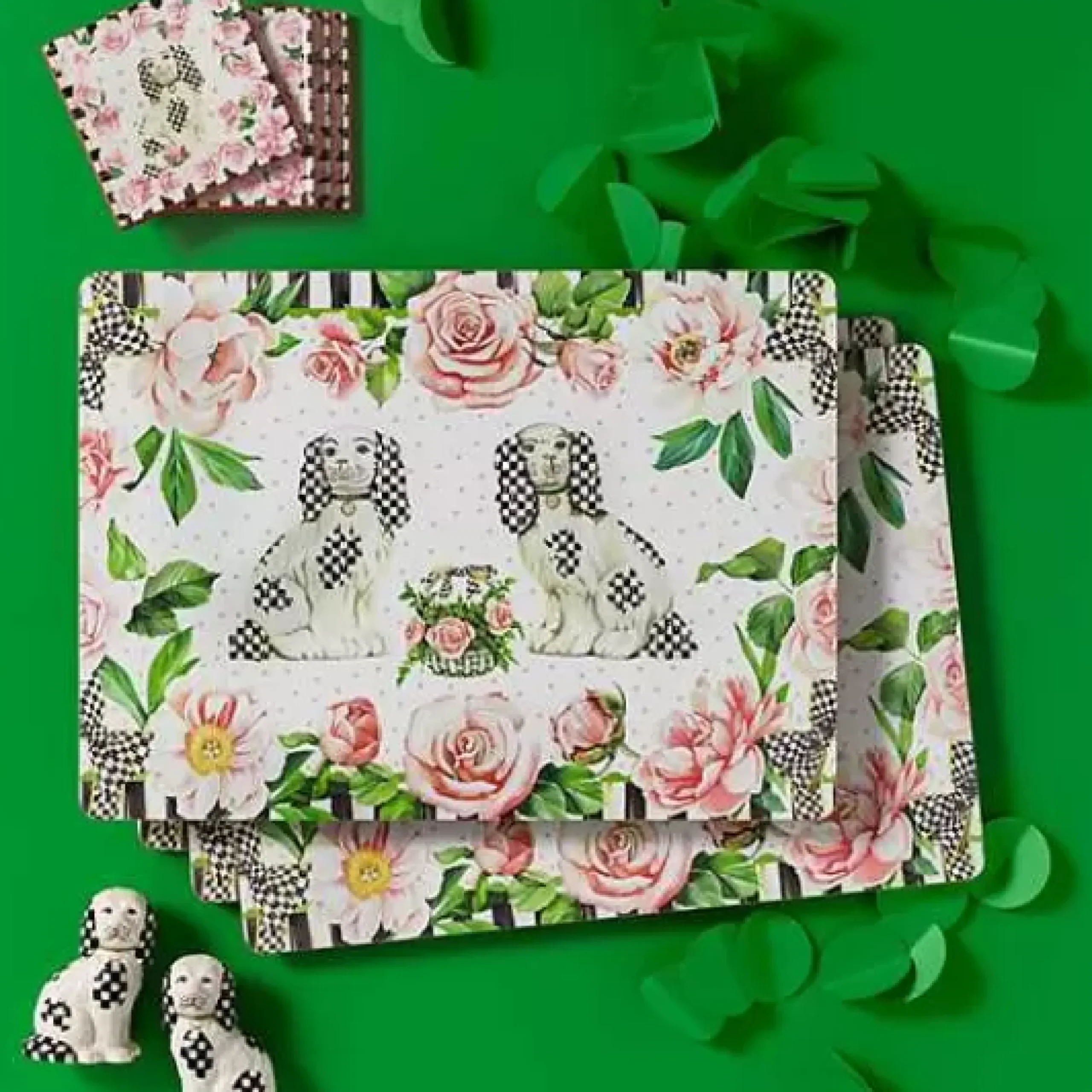 MacKenzie-Childs Staffordshire Dog Salt Pepper Set< Spring|Table Accessories