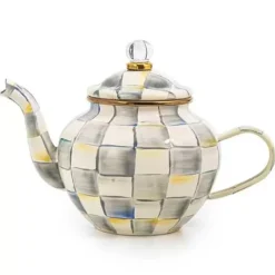 MacKenzie-Childs Sterling Check 4 Cup Teapot< The Coffee Shop|Tea Kettles
