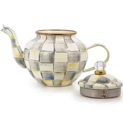 MacKenzie-Childs Sterling Check 4 Cup Teapot< The Coffee Shop|Tea Kettles