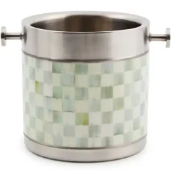 MacKenzie-Childs Sterling Check 3260 Ice Bucket< Fall Entertaining|Bar Entertaining