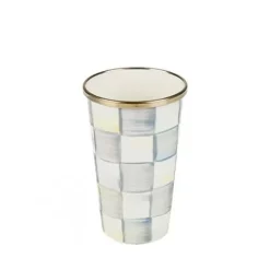 MacKenzie-Childs Sterling Check 10 Ounce Tumbler< Bar Entertaining|Dinnerware & Flatware