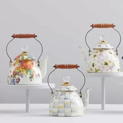 MacKenzie-Childs Sterling Check 2 Quart Tea Kettle< The Coffee Shop|Tea Kettles