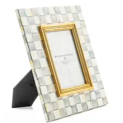 MacKenzie-Childs Sterling Check 4 x 6 Frame< Room Accents